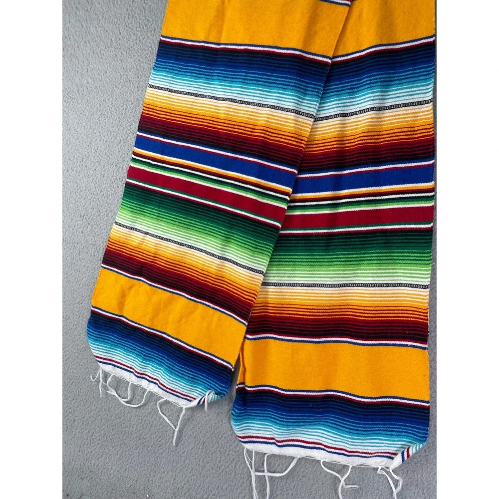 EMISA Mexican Serape Table Runner Multicolor Woven Decor‎ Textile 82x13.5 Mexico